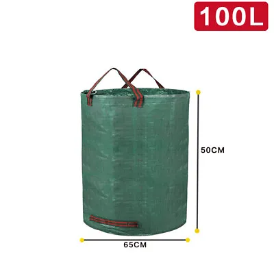 Garden Waste Bags 100-500L Refuse Large Heavy Duty Sack Grass Leaves Rubbish Bag • £6.99