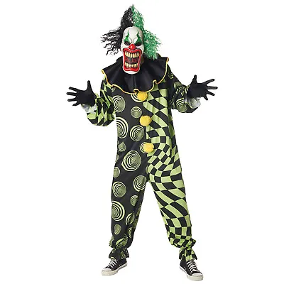 Funhouse Freak Scary Clown Mens Adult Costume • $33.80