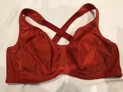 M&S Sport Bra Red Non Padded Multiway Size 40C • £3.99