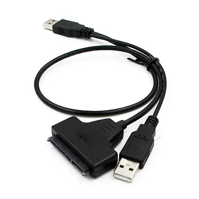 USB 2.0 To 2.5inch HDD 7+15pin SATA Hard Drive Cable Adapter For SATA SSD & HDD • $4.17