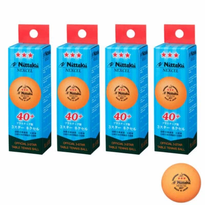 $60 • Buy Nittaku 3 Star NEXCEL 40+ Table Tennis Balls (Plastic) - Made In Japan