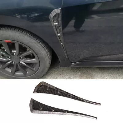 Car Universal Accessories Side Wing Air Flow Fender Intake Vent Carbon Fiber • $14.99