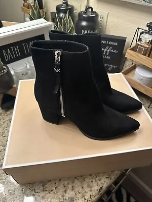 Michael Kors Black Suede Boots (Size 8.5) • $59.99