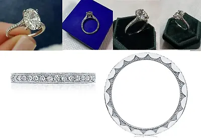 2.20 Ct Oval Cut Moissanite VVS1 Bridal Set Engagement Ring Solid 14K White Gold • $245