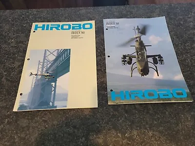 Vintage 1990 & 1991 Hirobo RC Helicopter Brochure Catalog Lot Of 2 • $49.99