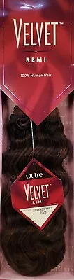 Outre VELVET REMI 12 INCH  100% Human Hair EUROPEAN DEEP WEAVE EXTENSION #1B/33 • $32.99