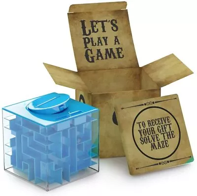 Money Maze Puzzle Box Holder Brain Teasers Motor Skills Spatial Awareness Logic  • $18.39