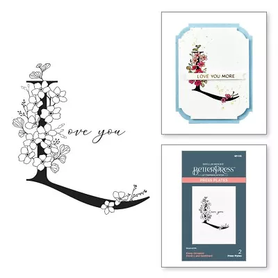 Spellbinders BetterPress Letterpress System Press Plates-Floral L • $13.06