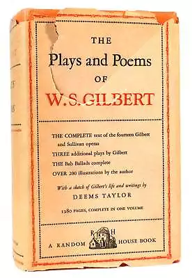 W. S. Gilbert THE PLAYS AND POEMS OF W. S. GILBERT   Early Printing • $57.44