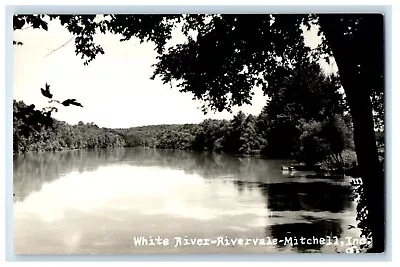 C1940's White River Rivervale Mitchell Indiana IN RPPC Photo Vintage Postcard • $9.98