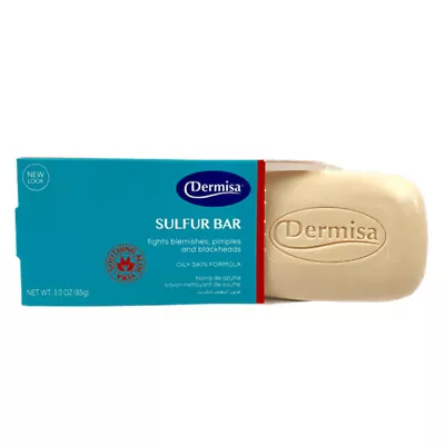 Dermisa Sulfur Bar Soap. Natural Acne & Pimple Skin Treatment With Aloe Vera 3Oz • $6.49