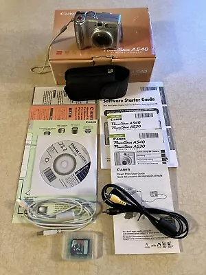 Canon PowerShot A540 6.0 MP Digital Camera With 4x Optical Zoom In Original Box • $20.50