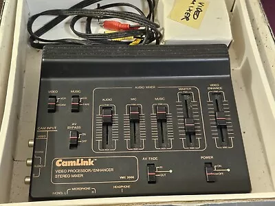 Retro Camlink Stereo Home Video Processor/Enhancer/Mixer VMX 2000 • £4.99