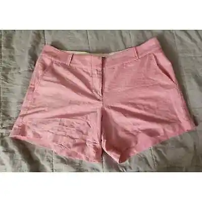 J.Crew Linen Pink Shorts City Fit Women's Size 10 • $8.99