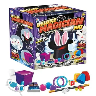 £12.99 • Buy Deluxe Magician Set 150 Tricks Kids Role Play Magic Toy Hat & Rabbit With Wand
