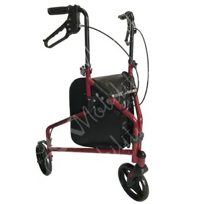 £74.99 • Buy Lightweight Tri-Walker 3 Wheel Folding Rollator Mobility Walking Aid Frame - R