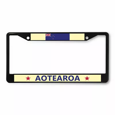 License Plate Frame Vinyl Insert Aotearoa Zealand Flag Star Foreign Languages • $17.99