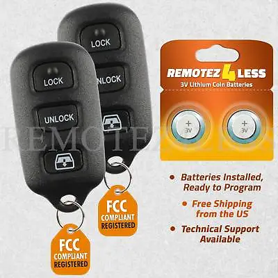 2x Remote Control Key Fob For 2001 2002 2003 2004 2005 2006 2007 Toyota Sequoia • $12.95