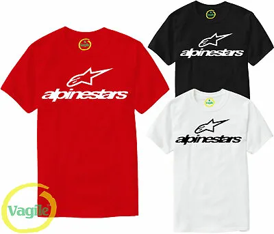 £10.44 • Buy ALPINESTARS Printed Tee T Shirt Motorbike Moto GP Racing Racer Rossi VR46 Yamaha