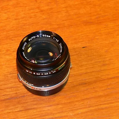 50mm F1.4 Olympus OM SYSTEM ZUIKO AUTO-S PRIME LENS Manual Focus • £159.95