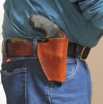 Right Hand Belt Holster For S&W J Frame Revolvers W/3 Inch Barrel • $30