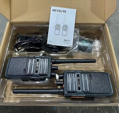 Retevis RB17V Radio VHF Walkie Talkies USB-C Charging 4400mAh Highway Trip 2-PAK • $45