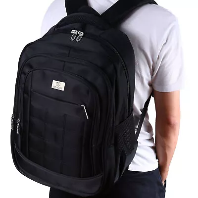 Men Women Boys Laptop Backpack Waterproof 30L Large Travel School Rucksack Bag • £13.99