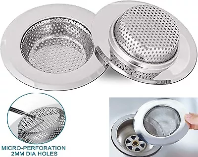 Kitchen Sink Filter Plug Drain Waste Basin Strainer Premium Drainer Replacement • £4.99