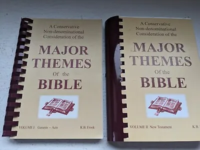 Major Themes Of The Bible - K. B. Frook - 2 Volumes - Spiral Bound  • $27.50