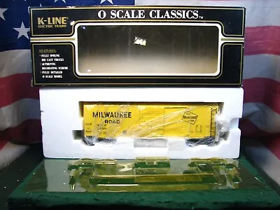 K-LINE K761-1373 MILWAUKEE ROAD RAILROAD O SCALE FREIGHT BOXCAR # 2155 New • $34.95