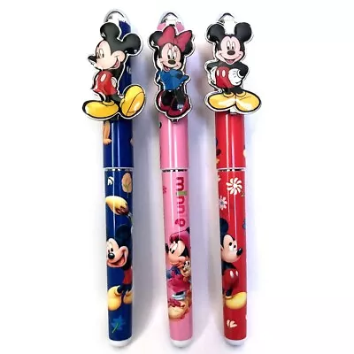 Mickey & Minnie Mouse Red Blue Pink 3PCS Pen Set • $12