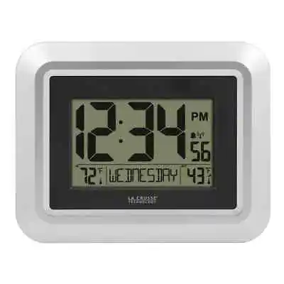La Crosse Technology Atomic Digital Wall Clock Outdoor Weather-Resistant Sensor • $33.73