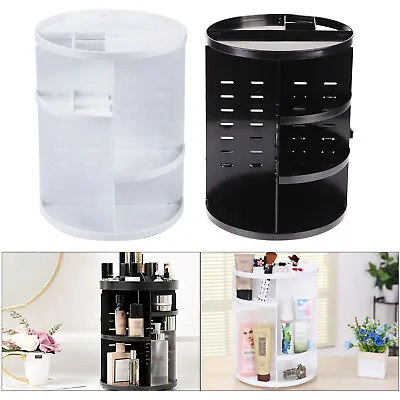 £14.59 • Buy Acrylic Rotating Makeup Organiser Cosmetic Storage Box Perfume Display Stand UK