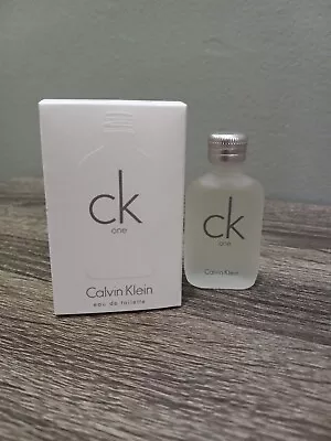 Calvin Klein Ck One For Men Eau De Toilette Mini Bottle 0.33 Fl Oz / 10 Ml • $13.24