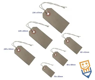 £1.27 • Buy LARGE TAGS WITH STRING Hardware PRICE DESCRIPTION LABEL Reinforced Eyelet