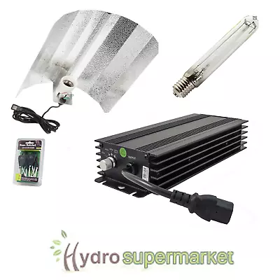 £59.95 • Buy Lumii Black 600w Grow Light Digital Dimmable Ballast, Shade Dual Spectrum Bulb