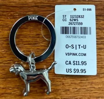 Victoria's Secret PINK NWT Logo Dog Keychain--Retail $9.95 • $7.69