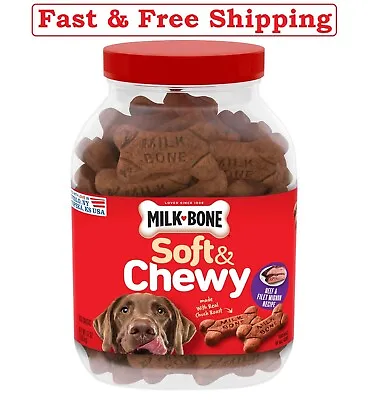 Milk-Bone Soft & Chewy Dog Snacks Beef & Filet Mignon Recipe 37 Oz • $25.35