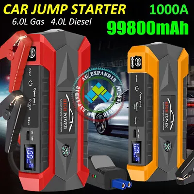 $50.99 • Buy 99800mAh 12V Portable Car Jump Starter Booster Battery Charger Power Bank