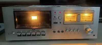 Vintage SHARP RT-1157 Stereo Cassette Tape Deck W/ Original Manual Parts Repair • $59.95