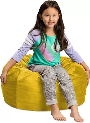 - Plush Ultra Soft Kids Bean Bag Chair - Memory Foam Bean Bag Chair With Micros • $63.99