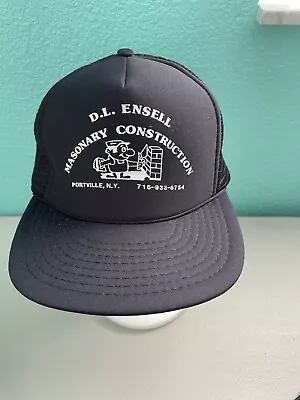 D.L. ENSELL Masonary Constructions Portville N.Y Snapback Hat • $12