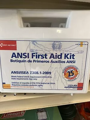 NEW ANSI 25-Person 100+ Piece Plastic Case Bulk First Aid Kit Boat Car Home Work • $29.90