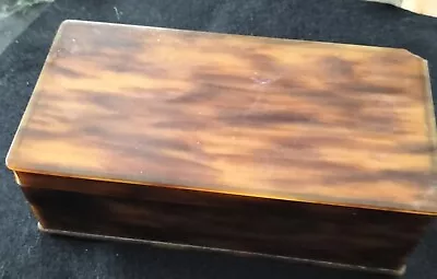 £10 • Buy Faux Tortoiseshell Jewelry Trinket Box Excellent Condition 