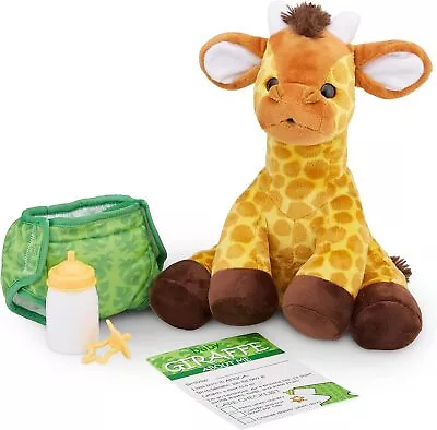 11-Inch Baby Giraffe Plush Stuffed Animal With Pacifier Diaper Baby Bottle • $42.50