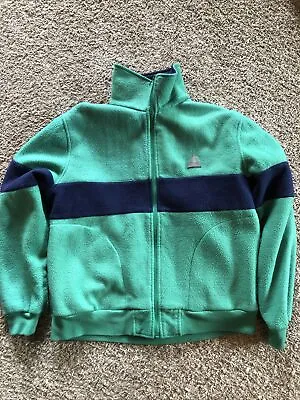 $9.95 • Buy Vintage 1990s PACIFIC TRAIL Green Blue Fleece Zip Jacket Mens XL Nice!