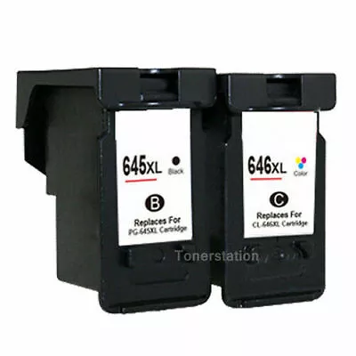 Generic Ink Canon PG-645XL CL-646XL For Pixma MG2965 MX496 MG2460 TS3160 TS3360  • $31.50