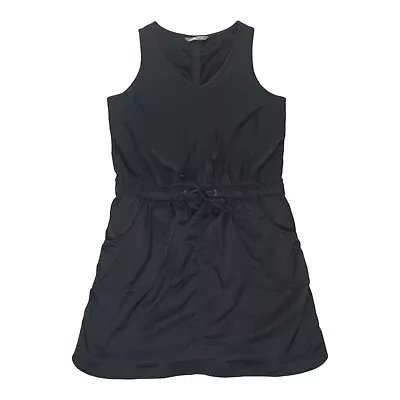 The North Face Sleeveless Black Dress Drawstring Waist Pockets V-Neck Athleisure • $22