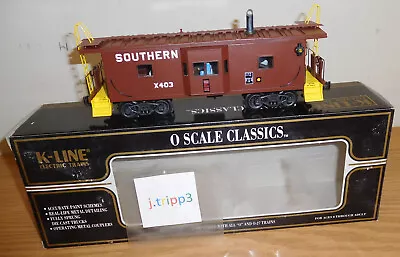 K-line K612-2011 Southern Railway Bay Window Caboose Train O Scale Smoke Unit • $69.95