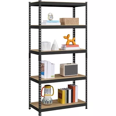 5-Tier Heavy Duty Metal Shelving Unit Garage Shelves Utility Rack Adjustable  • $64.99